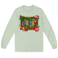 Matcha christmas teacher and coffe cup with board Long Sleeve Tee - AdoDesignShop