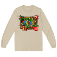 Mushroom christmas teacher and coffe cup with board Long Sleeve Tee - AdoDesignShop