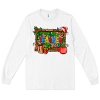 White christmas teacher and coffe cup with board Long Sleeve Tee - AdoDesignShop