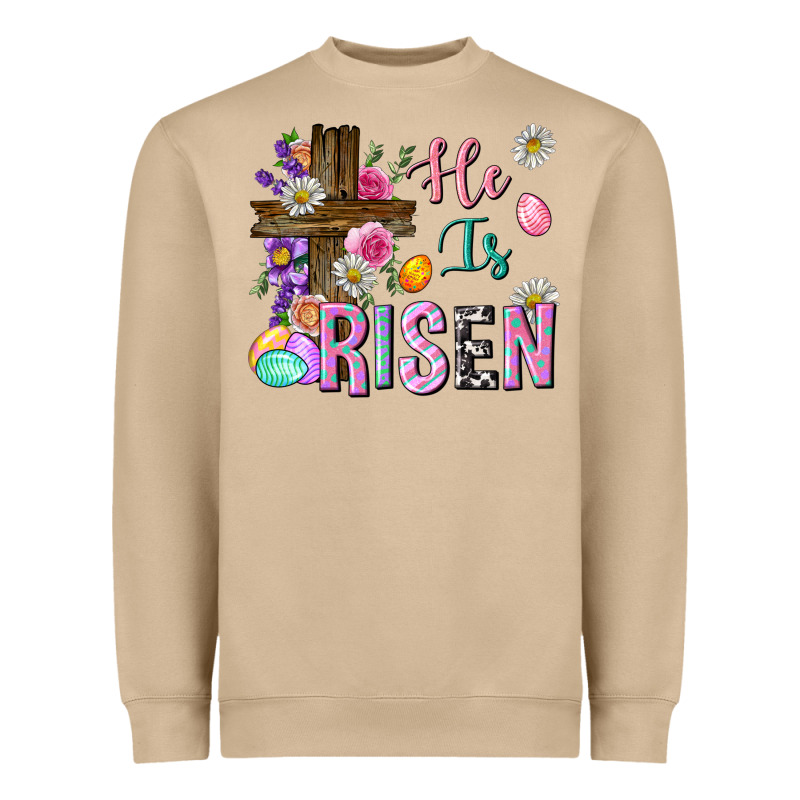 He Is Risen Easter Heavyweight Sweatshirt by Neo Western | Teevron