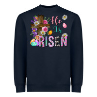 Navy he is risen easter Heavyweight Sweatshirt - Neo Western