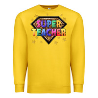 Lemon super teacher with leopard Premium Sweatshirt - NancyCooperArtShop