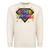 Sandshell super teacher with leopard Premium Sweatshirt - NancyCooperArtShop