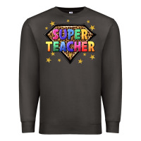 Smoke super teacher with leopard Premium Sweatshirt - NancyCooperArtShop