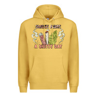 Antique Gold smoke away a sh tty day Premium Hoodie - Artiststas