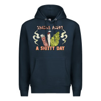Navy smoke away a sh tty day Premium Hoodie - Artiststas