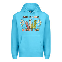 Ocean Blue smoke away a sh tty day Premium Hoodie - Artiststas