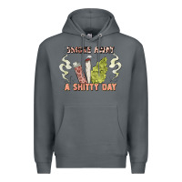 Rock smoke away a sh tty day Premium Hoodie - Artiststas