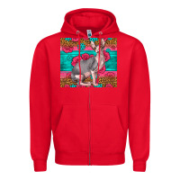 Pink Glitter And Roses Sphynx Cat Zipper Hoodie | Teevron