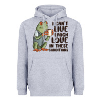 Heather Grey i cant live laugh love in these conditions Heavyweight Hoodie - MaliasSmallBusiness