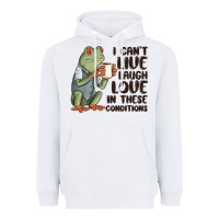 White i cant live laugh love in these conditions Heavyweight Hoodie - MaliasSmallBusiness