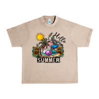 French Oak hello summer Urban Heavy Tee - CowhideDigitalArt