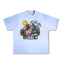 Grape Ice hello summer Urban Heavy Tee - CowhideDigitalArt