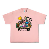 Salmon hello summer Urban Heavy Tee - CowhideDigitalArt
