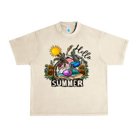 Sandshell hello summer Urban Heavy Tee - CowhideDigitalArt