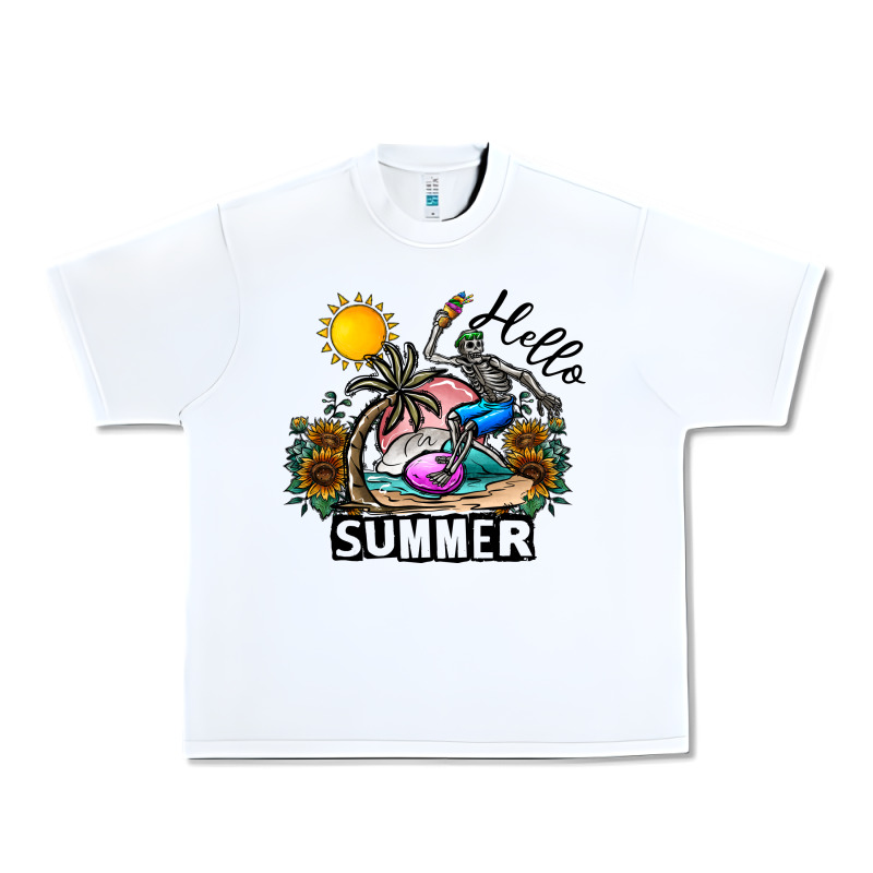 Hello Summer Urban Heavy Tee by CowhideDigitalArt | Teevron