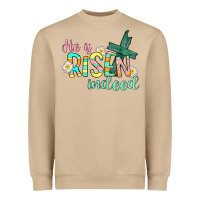 Mushroom He is risen indeed Easter Heavyweight Sweatshirt - CowGirlArtShop