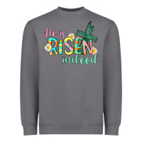 Storm He is risen indeed Easter Heavyweight Sweatshirt - CowGirlArtShop