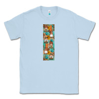 Dusty Blue Fall Gnomes Classic Tee - Artiststas