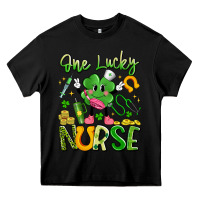Black one lucky nurse Heavy Core Tee - Artiststas