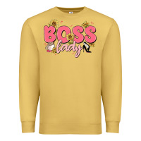 Antique Gold boss lady Premium Sweatshirt - MaliasSmallBusiness
