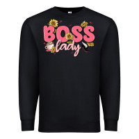 Black boss lady Premium Sweatshirt - MaliasSmallBusiness