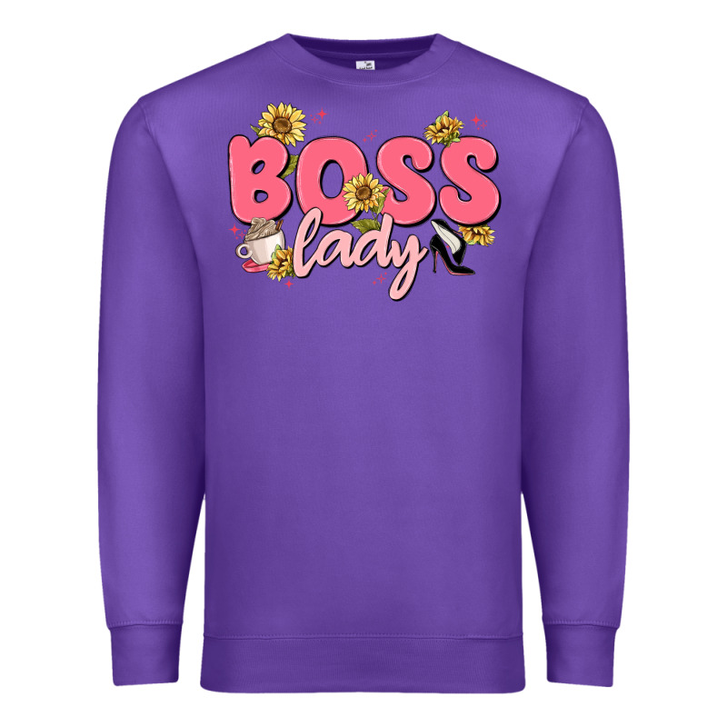 Boss Lady Premium Sweatshirt by MaliasSmallBusiness | Teevron
