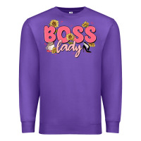 Purple boss lady Premium Sweatshirt - MaliasSmallBusiness