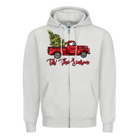 Dove Grey tis the season Zipper Hoodie - BarkalooDesign