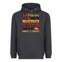 Smoke stepping into my november birthday Heavyweight Hoodie - MaliasSmallBusiness