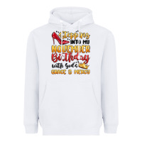 White stepping into my november birthday Heavyweight Hoodie - MaliasSmallBusiness