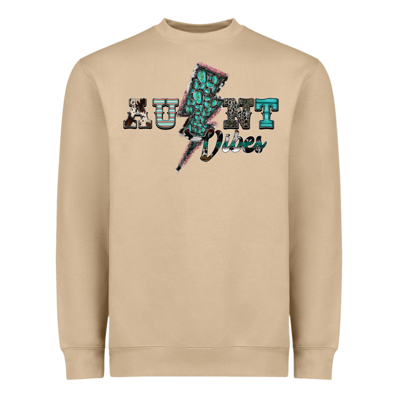 Aunt Vibes Heavyweight Sweatshirt by SublimationCraftShop | Teevron