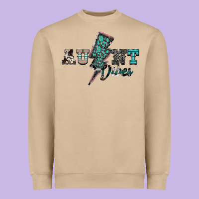Aunt Vibes Heavyweight Sweatshirt Designed By Sublimationcraftshop