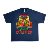 Navy sweet summer watermelon and truck Urban Heavy Tee - HRA Design Shop