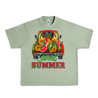 Oil Green sweet summer watermelon and truck Urban Heavy Tee - HRA Design Shop