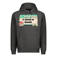 Charcoal Heather hello id rather be reading Premium Hoodie - Artiststas