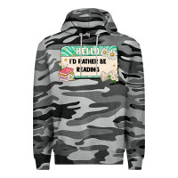 Slate Camo hello id rather be reading Premium Hoodie - Artiststas