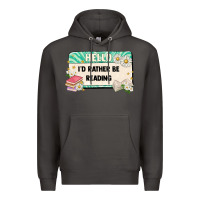 Smoke hello id rather be reading Premium Hoodie - Artiststas