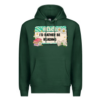 Sports Green hello id rather be reading Premium Hoodie - Artiststas