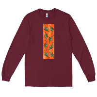 Burgundy dinosaur brontosaurus pen wrap Long Sleeve Tee - Artiststas