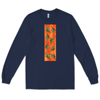 Navy dinosaur brontosaurus pen wrap Long Sleeve Tee - Artiststas