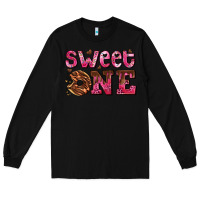 Black sweet one donut Long Sleeve Tee - AdoDesignShop