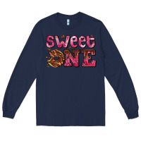 Navy sweet one donut Long Sleeve Tee - AdoDesignShop