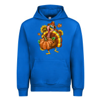 Cobalt Thanksgiving Turkey Urban Hoodie - texasbilliewilder