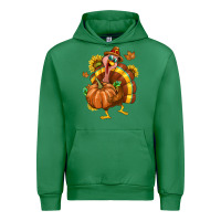 Emerald Thanksgiving Turkey Urban Hoodie - texasbilliewilder