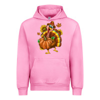 Fuchsia Pink Thanksgiving Turkey Urban Hoodie - texasbilliewilder