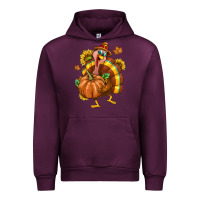 Mauve Wine Thanksgiving Turkey Urban Hoodie - texasbilliewilder