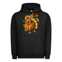 Pigment Black Thanksgiving Turkey Urban Hoodie - texasbilliewilder