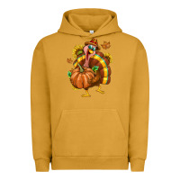 Pigment Peanut Butter Thanksgiving Turkey Urban Hoodie - texasbilliewilder