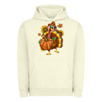 Pigment Pistachio Thanksgiving Turkey Urban Hoodie - texasbilliewilder